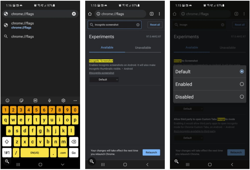 Cách chụp ảnh màn hình ở chế độ ẩn danh trên Android (1)