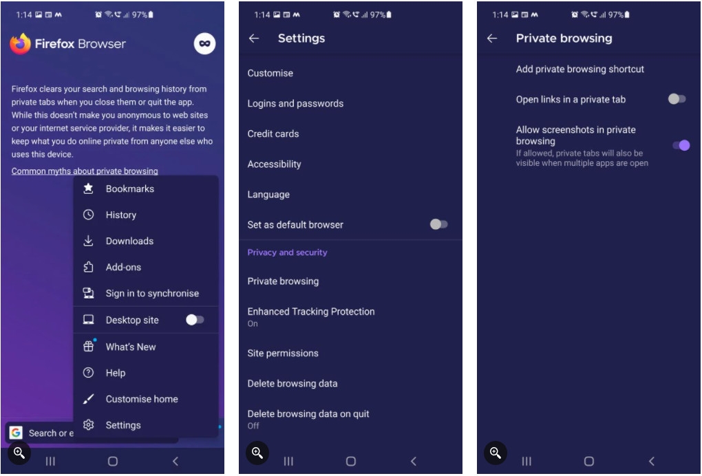 Cách chụp ảnh màn hình ở chế độ ẩn danh trên Android (3)