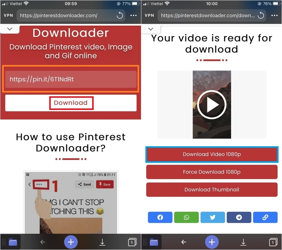 Cách tải video Pinterest về iPhone (Ảnh 3)