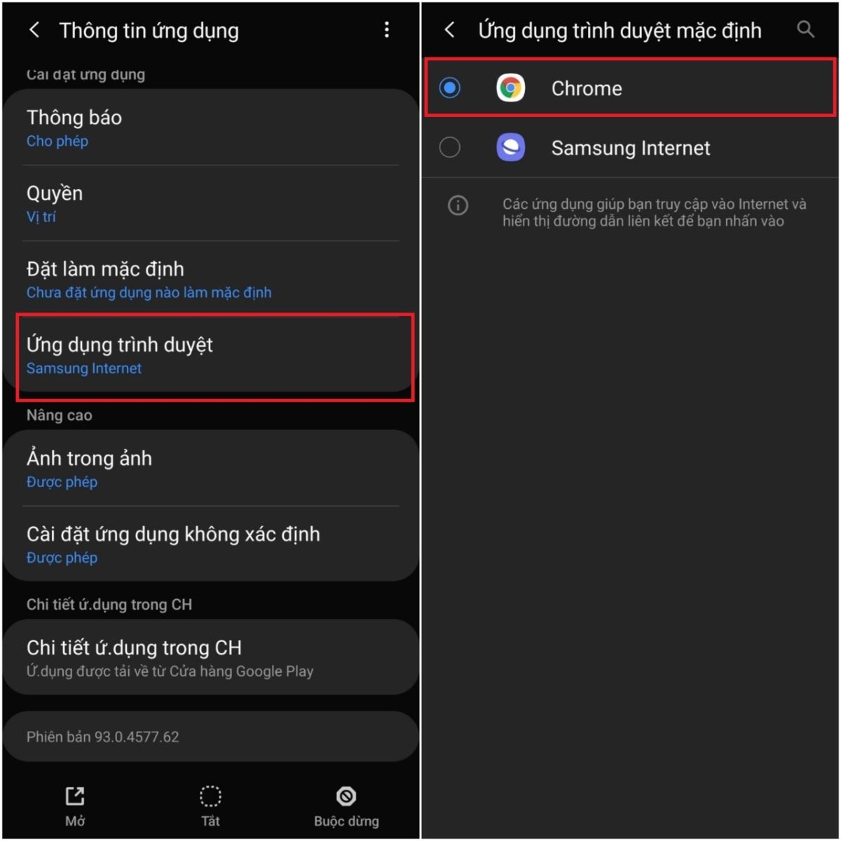 Cách thay đổi trình duyệt mặc định trên điện thoại Samsung (2)