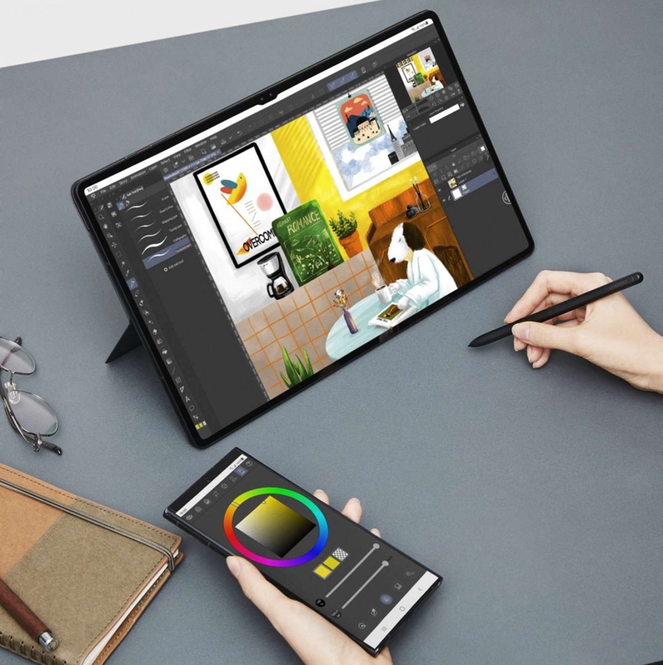 Ảnh quảng cáo Galaxy Tab S8 series (ảnh 2)