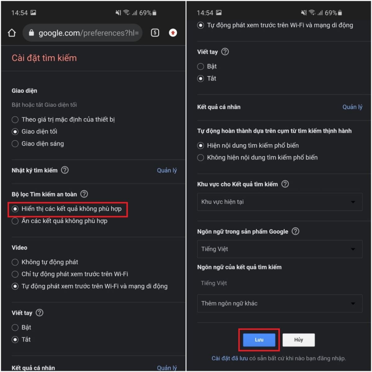 Cách tắt tính năng Google safe search trên máy tính và điện thoại (5)