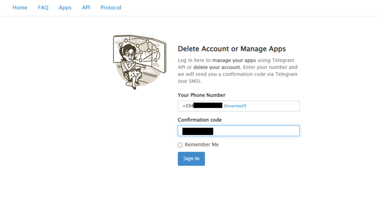 Cách hủy hoặc xóa tài khoản Telegram (3)