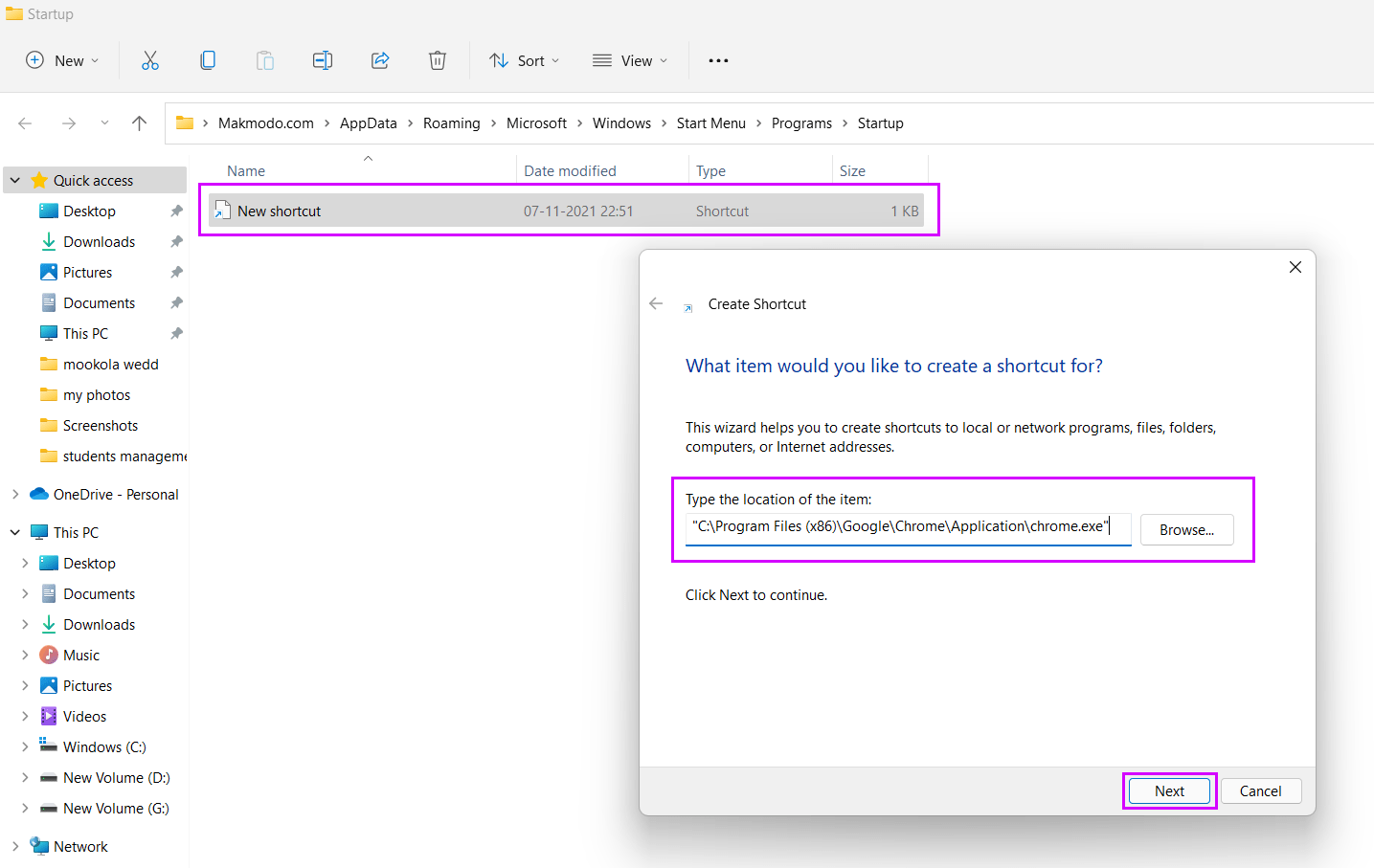 Cách tự động khởi động một chương trình trên Windows 11 (5)