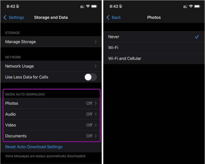 Cách ngăn WhatsApp lưu ảnh trên iPhone và Android (2)