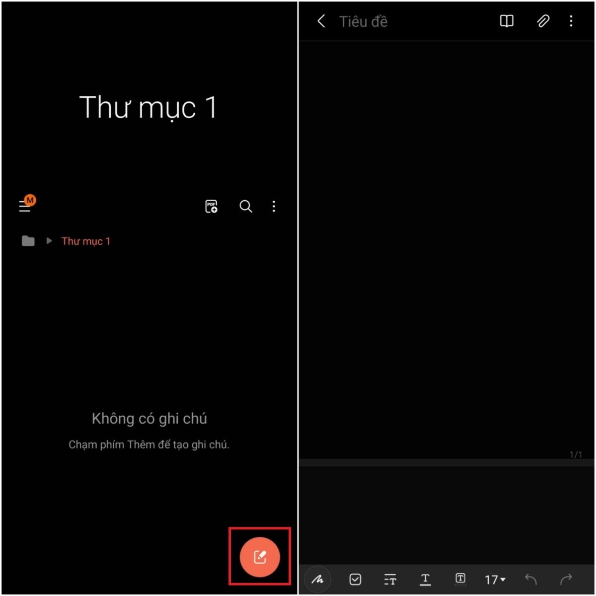 Cách thay đổi giao diện ghi chú trên ứng dụng Samsung Notes (1)