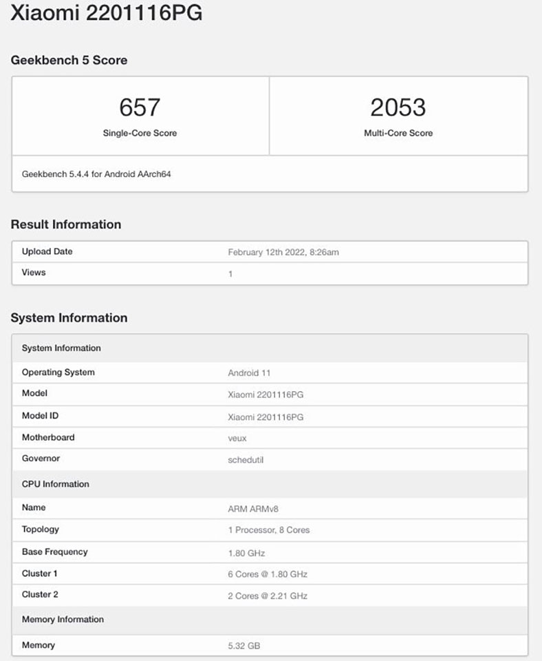 Phiên bản toàn cầu của Xiaomi POCO X4 5G lộ điểm hiệu năng trên Geekbench