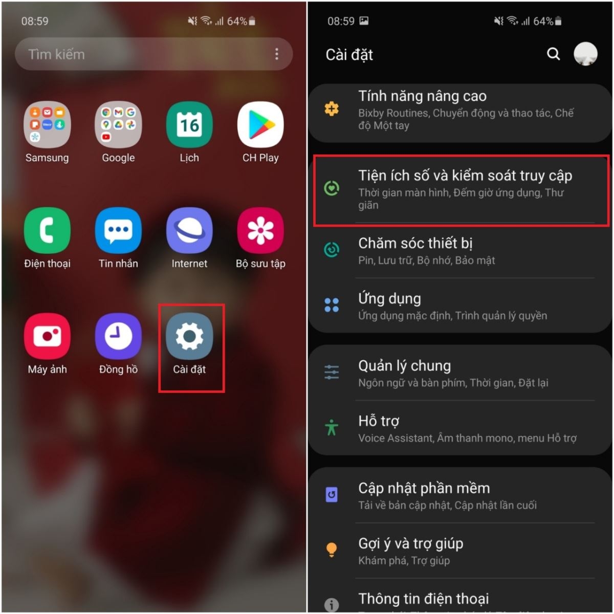 Cách kích hoạt chế độ tập trung trên điện thoại Samsung (1)