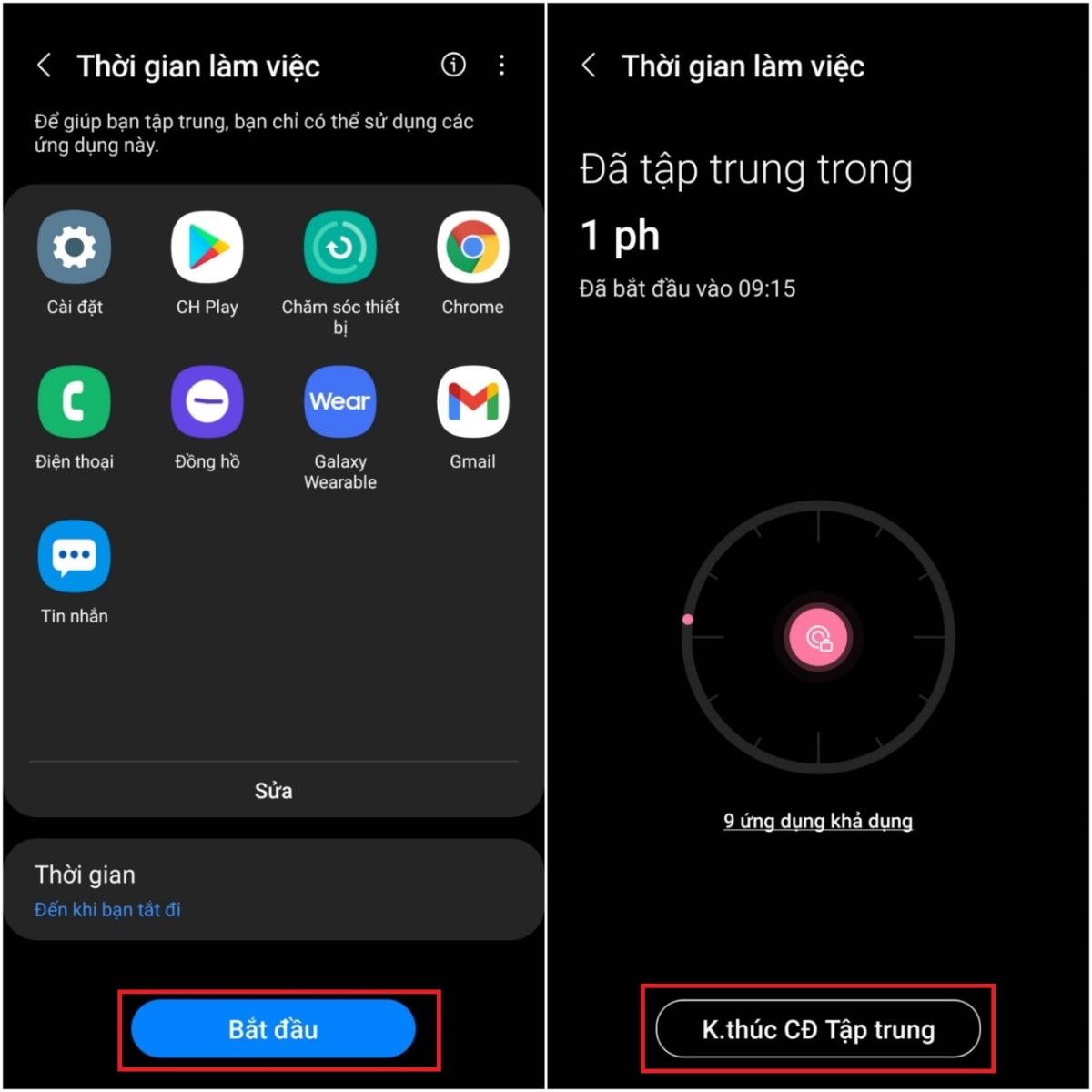 Cách kích hoạt chế độ tập trung trên điện thoại Samsung (5)