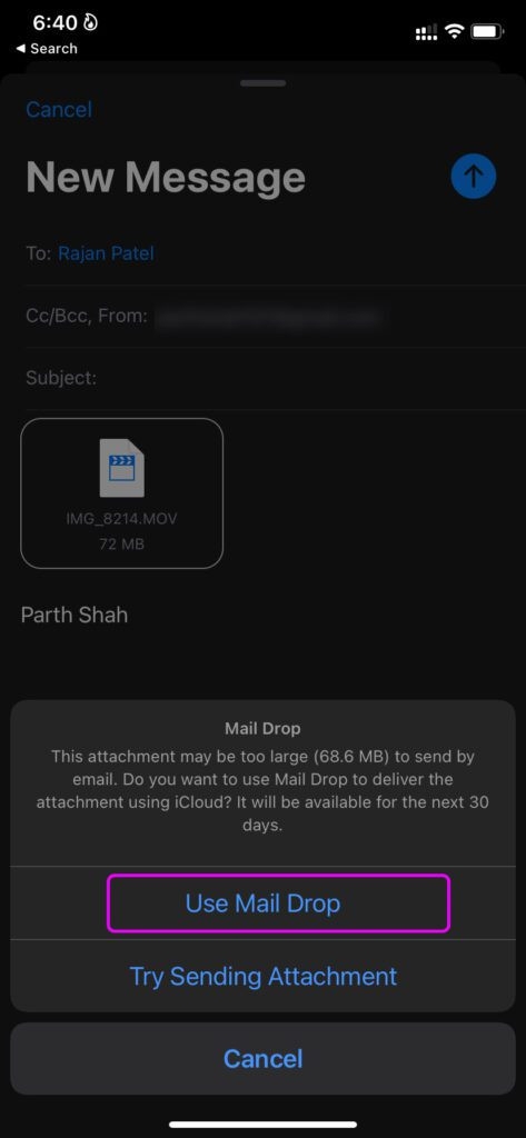 Mẹo giúp bạn gửi video dung lượng lớn từ iPhone (4)