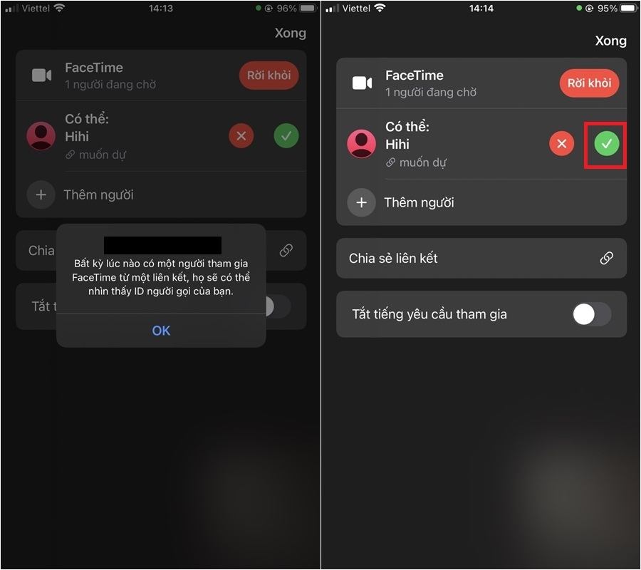 Cách tham gia cuộc gọi FaceTime trên điện thoại Android (3)