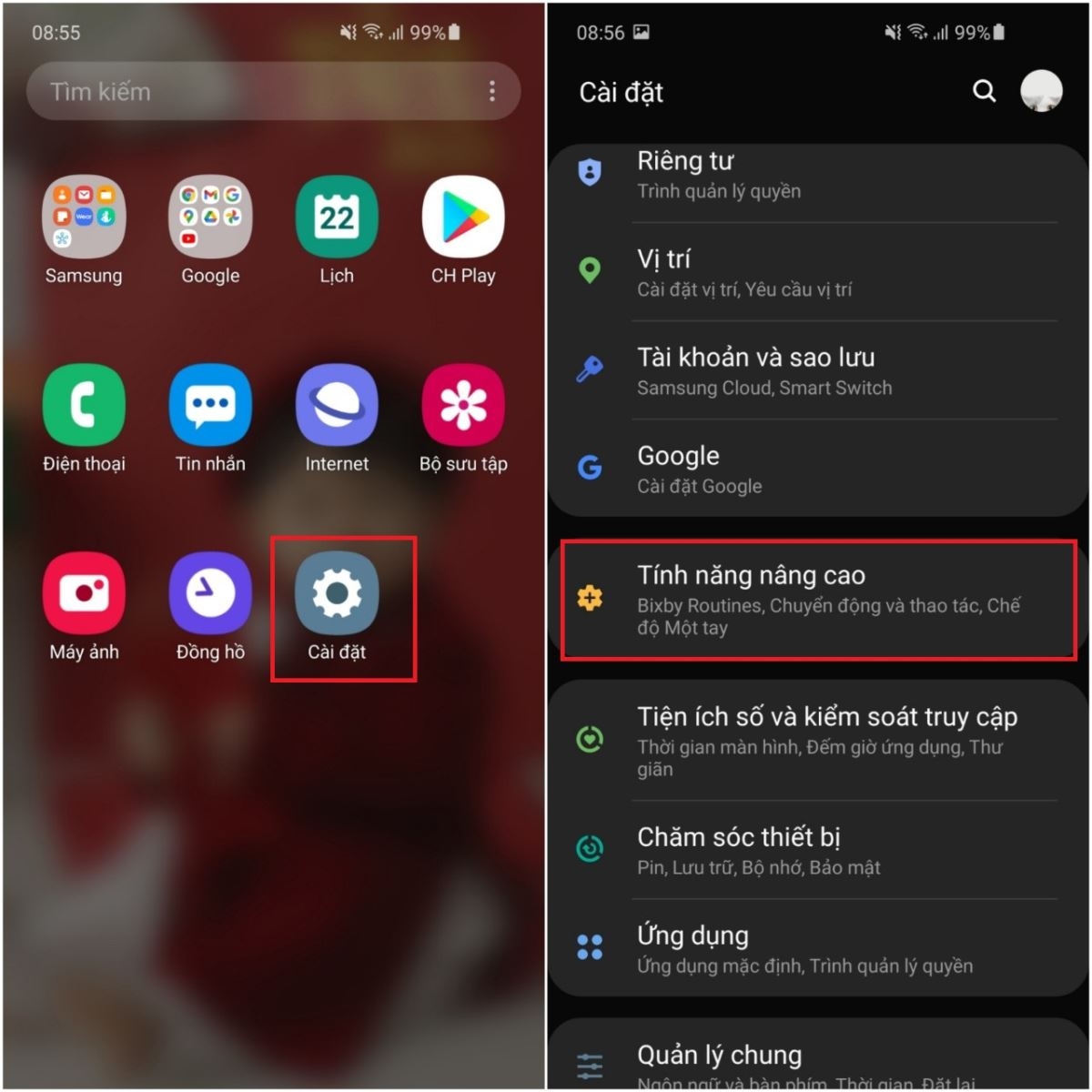 Cách bật tính năng nhấc lên để đánh thức trên điện thoại Samsung (1)