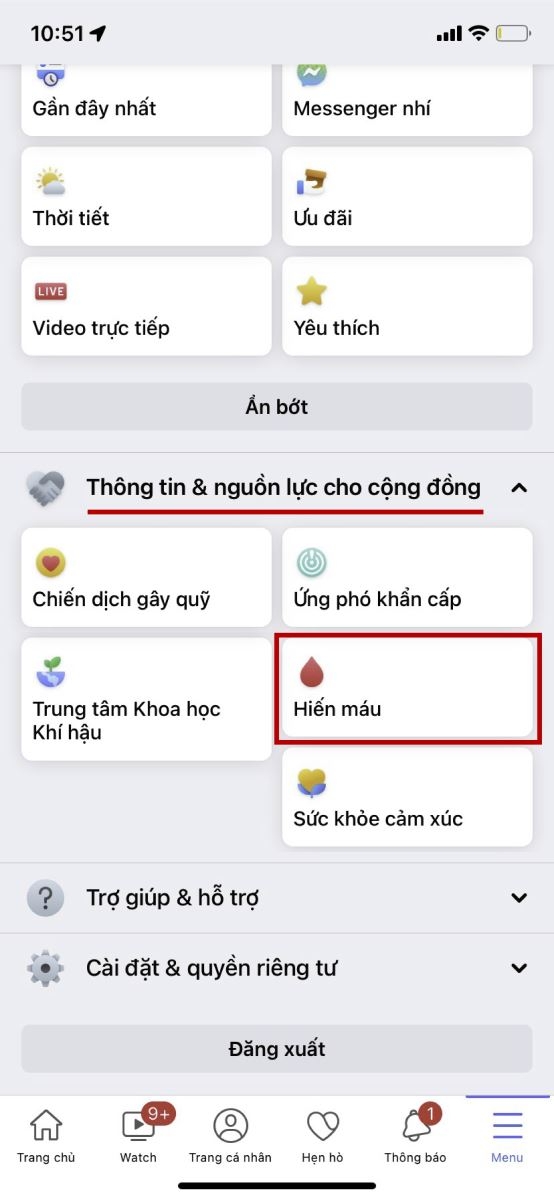 Cách đăng ký hiến máu trên Facebook (2)