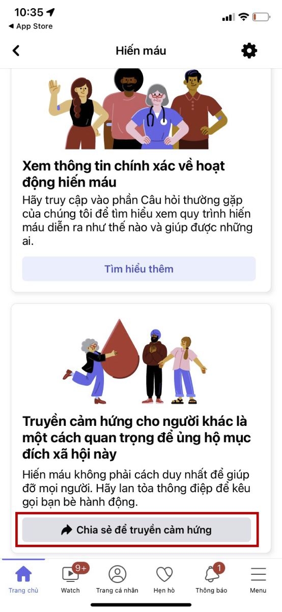 Cách đăng ký hiến máu trên Facebook (7)