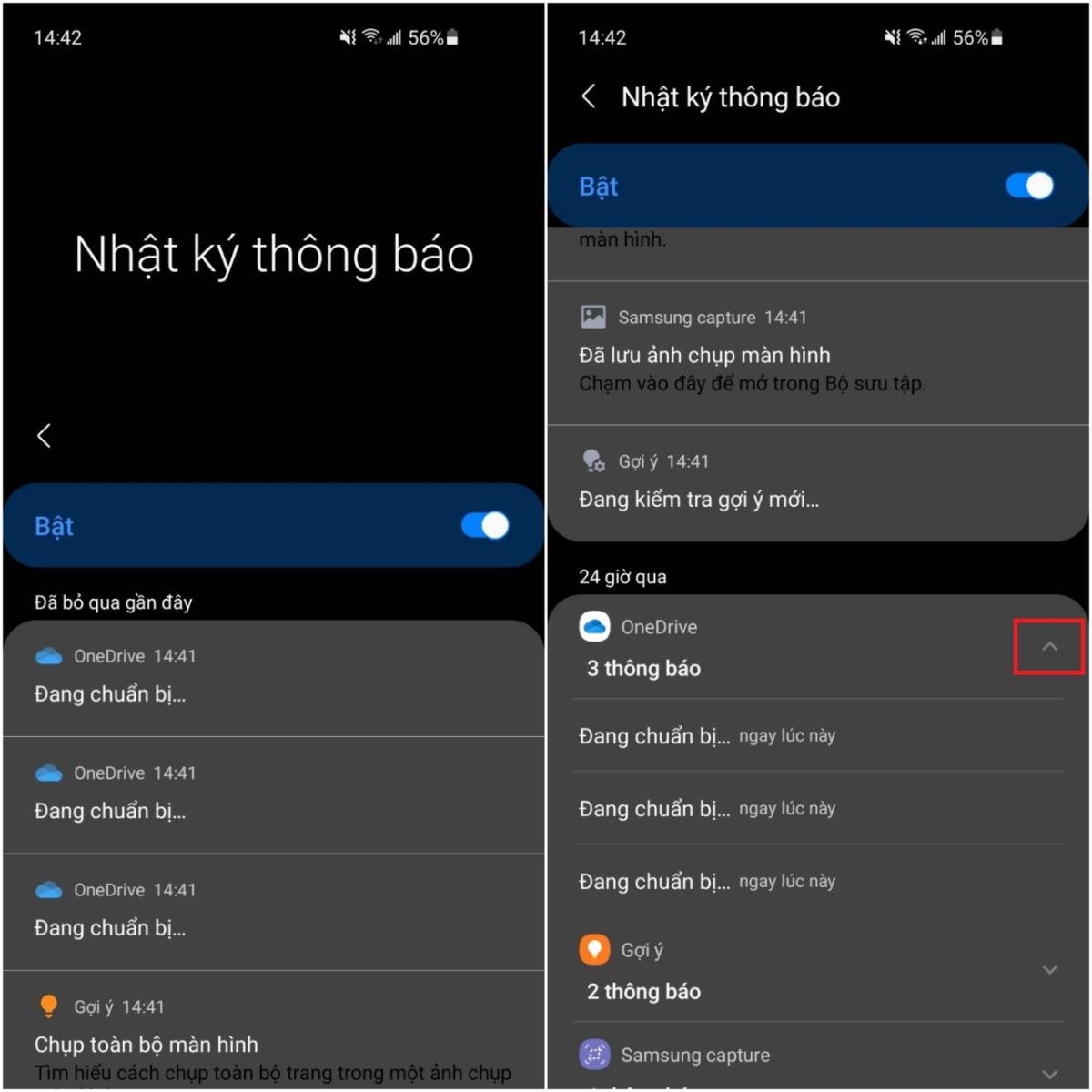 Cách xem lại những thông báo đã xóa trên điện thoại Samsung (3)