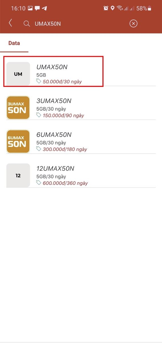 Đăng ký gói cước UMAX50N có ngay 1 tỷ GB data, lướt thả ga (2)