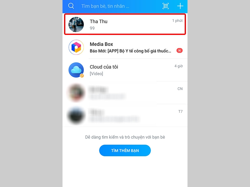 Chọn Liên hệ mà bạn muốn chặn