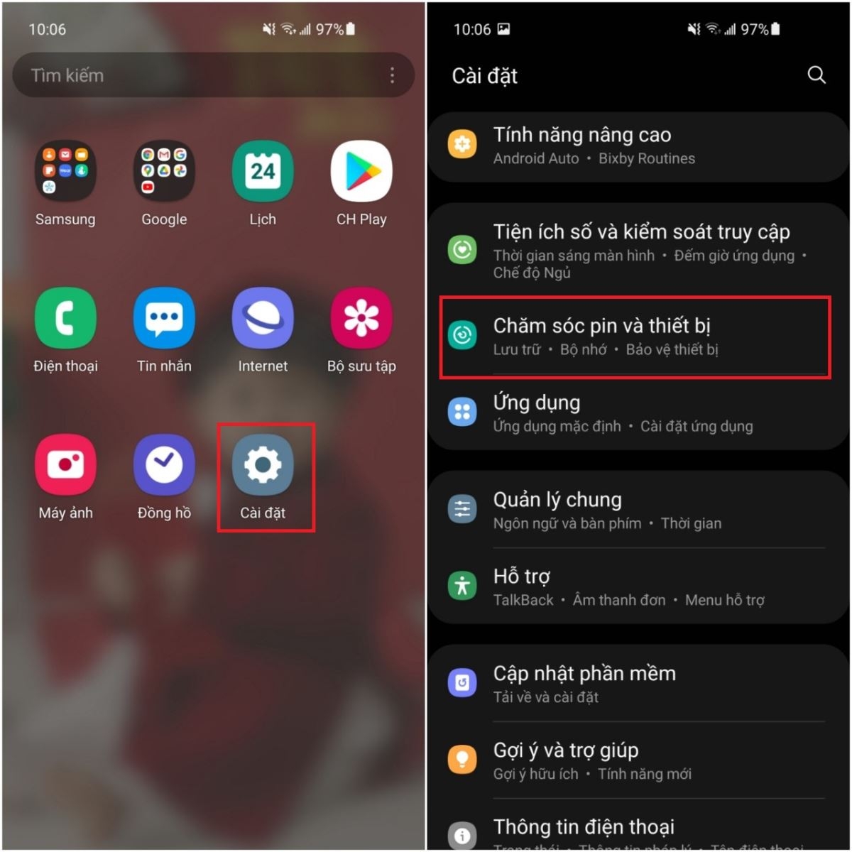 Cách kích hoạt sạc nhanh trên điện thoại Samsung mới nhất 2022 (1)