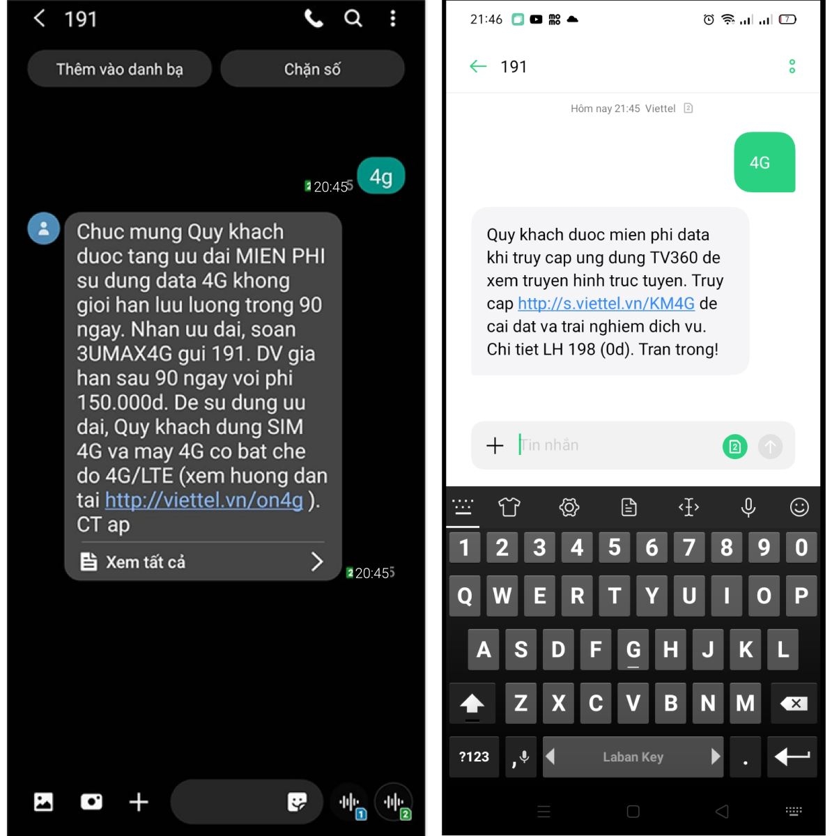 Cách nhận data 4G Viettel giá 0 đồng (2)