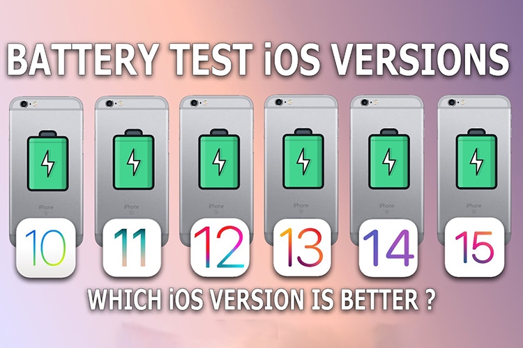 Test pin iOS 15 với các phiên bản iOS cũ hơn