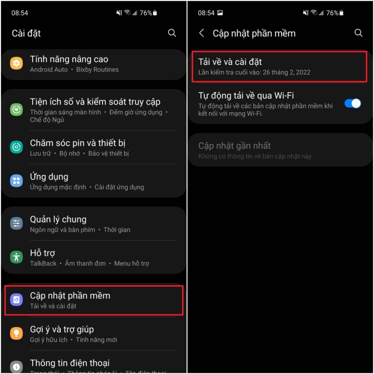 Cách khắc phục lỗi phát hiện độ ẩm cổng sạc trên điện thoại Samsung (1)