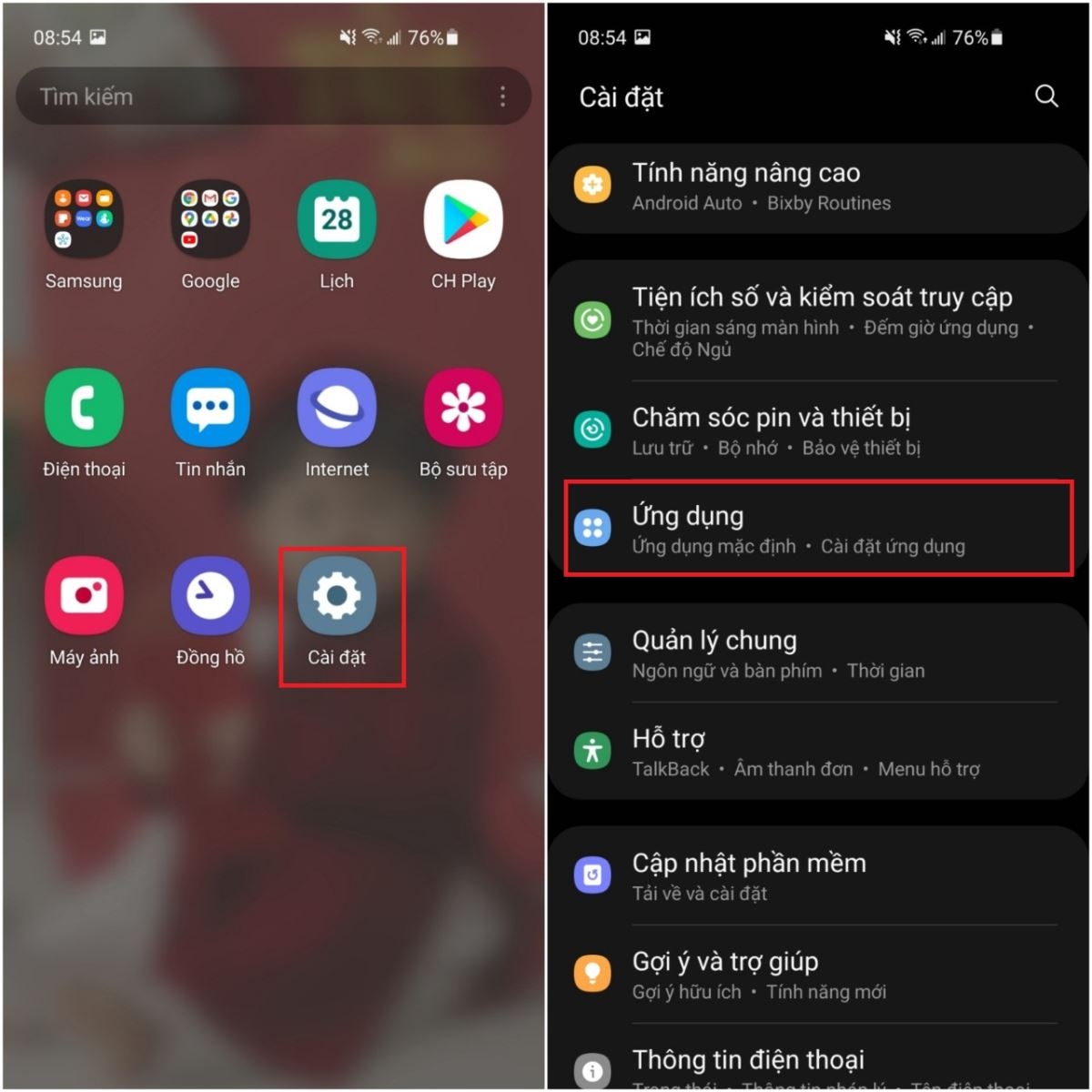 Cách khắc phục lỗi phát hiện độ ẩm cổng sạc trên điện thoại Samsung (2)