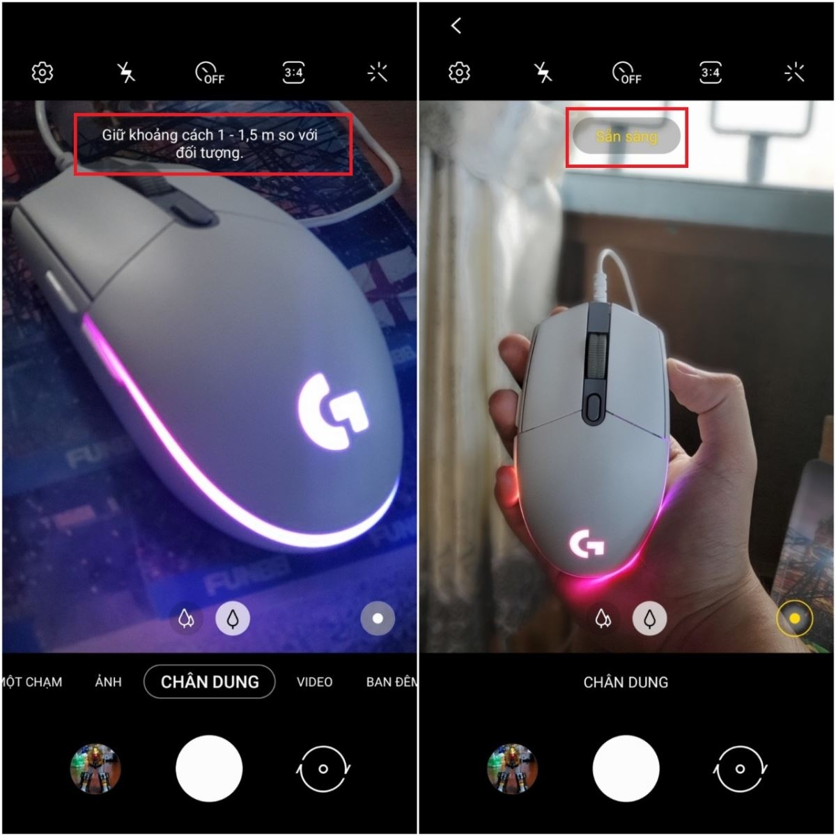 Cách chụp ảnh xóa phông trên điện thoại Samsung (2)