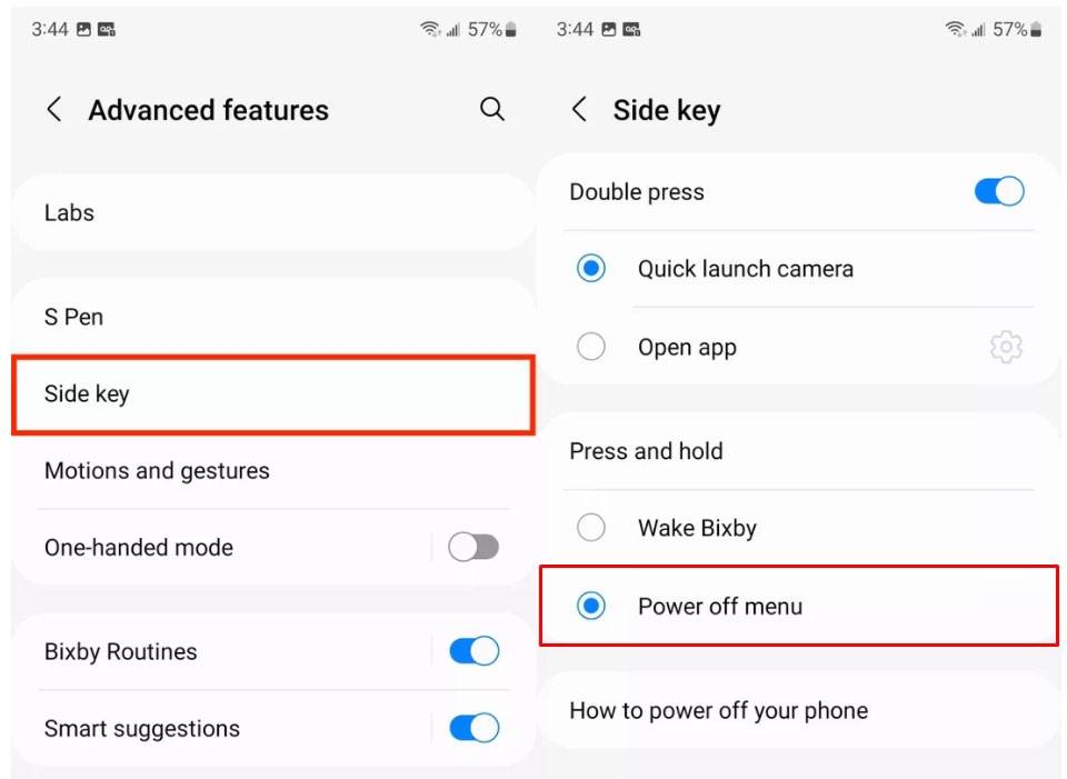 Ngăn kích hoạt Bixby khi nhấn giữ nút bên