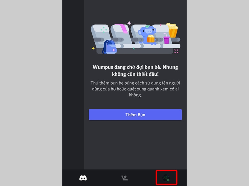 Nhấn vào Cài đặt người dùng