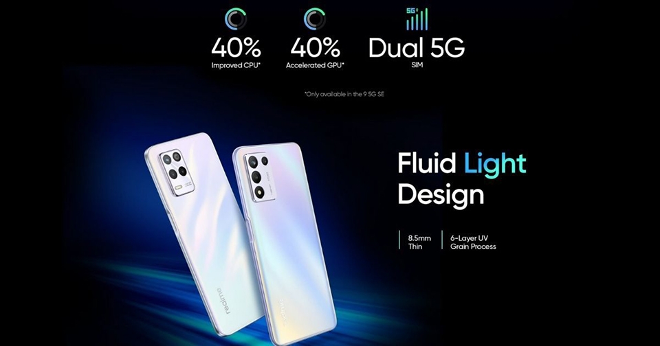 Realme 9 5G và Realme 9 SE 5G sẽ ra mắt vào ngày 10/3 (ảnh 3) Realme 9 5G và Realme 9 SE 5G sẽ ra mắt vào ngày 10/3 (ảnh 3)