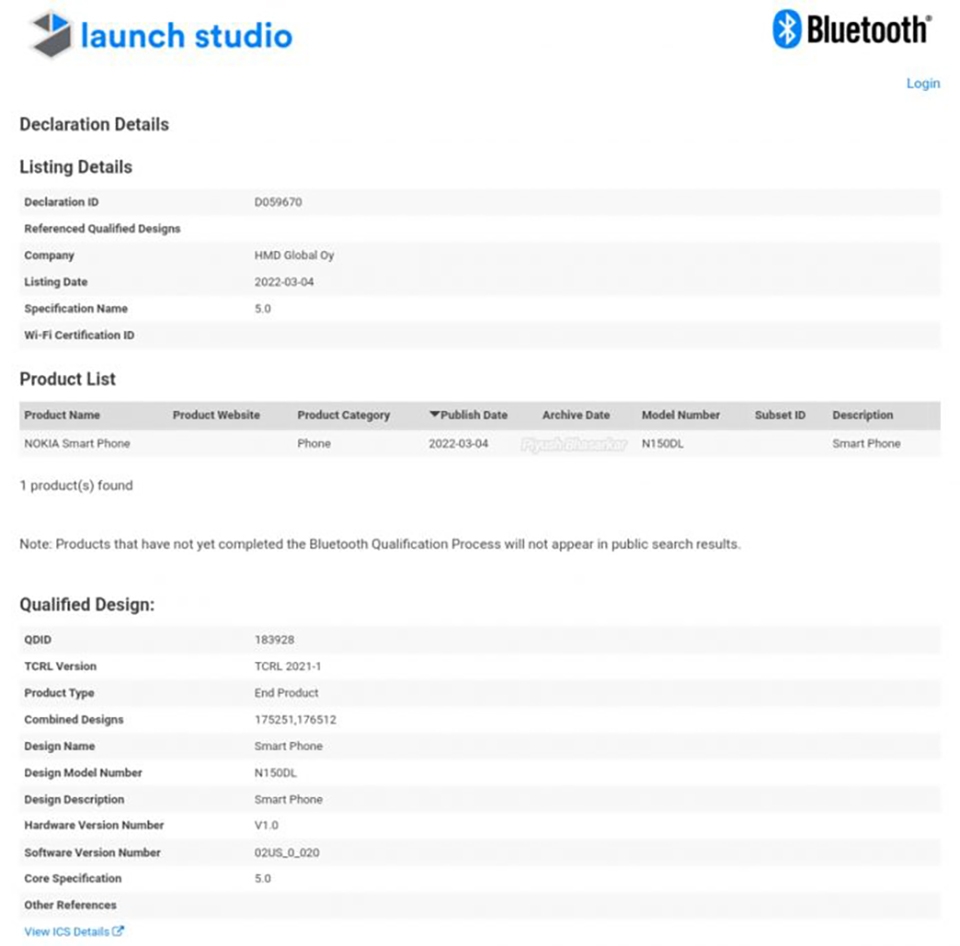 Nokia N150DL đạt chứng nhận Bluetooth SIG (ảnh 1)