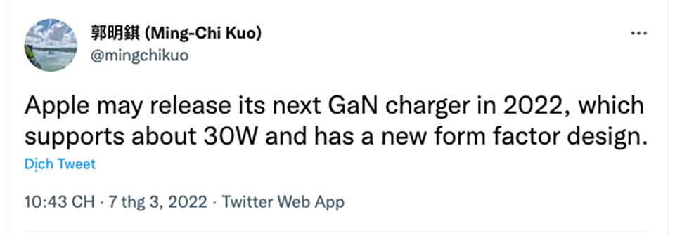 Apple có thể sớm ra mắt củ sạc 30W mới (ảnh 2) Apple có thể sớm ra mắt củ sạc 30W mới (ảnh 2)