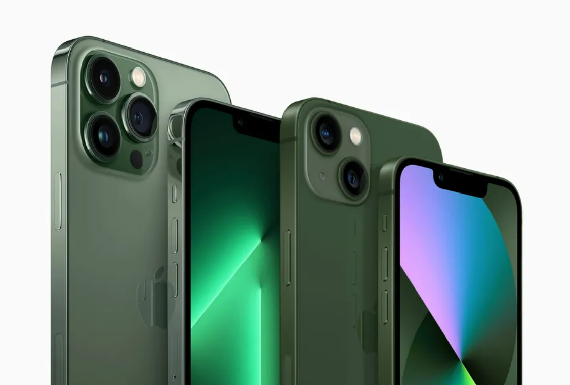 iPhone 13 và iPhone 13 Pro màu xanh lá