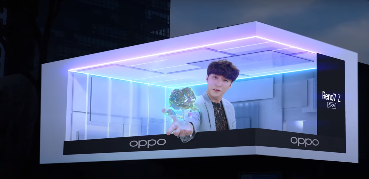 Sơn Tùng M-TP xuất hiện trên 3D billboard cùng siêu phẩm tầm trung OPPO Reno7 Z