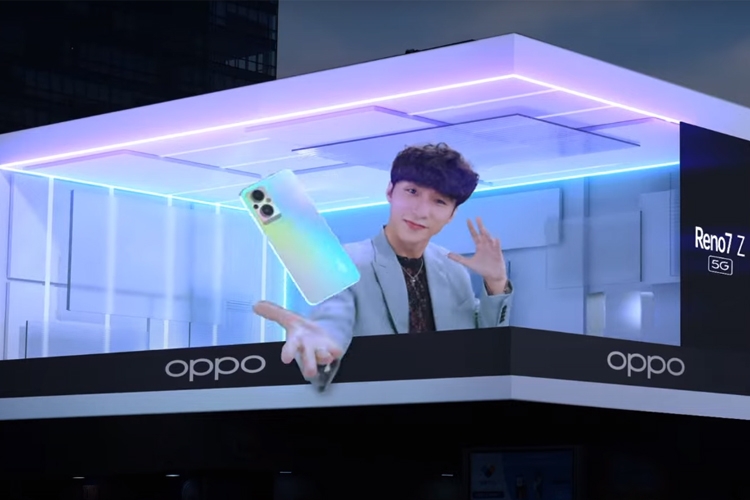 Sơn Tùng M-TP xuất hiện trên 3D billboard cùng siêu phẩm tầm trung OPPO Reno7 Z