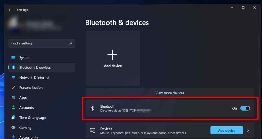 Cách bật Bluetooth trên Windows 11 (3)