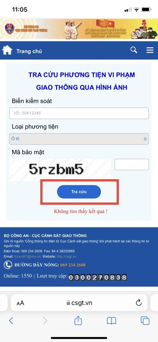 Cách tra cứu phạt nguội ô tô, xe máy toàn quốc (1)