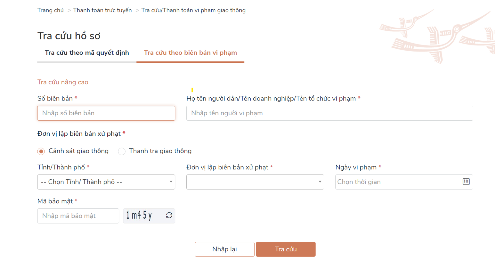 Hướng dẫn cách nộp phạt vi phạm giao thông online (2)
