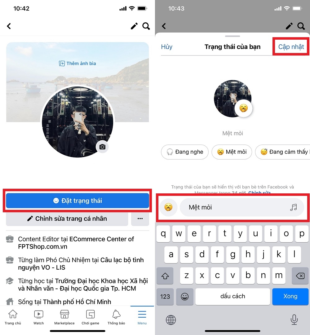 Cách cập nhật trạng thái tùy chỉnh trên Facebook Messenger (1)