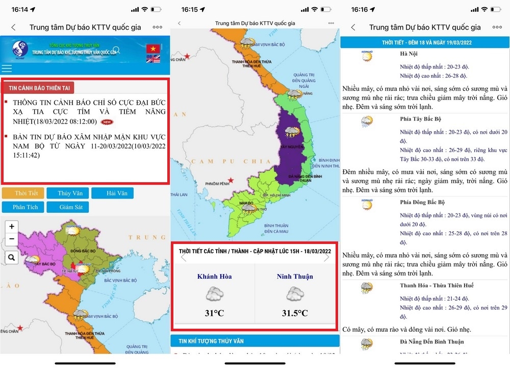 Cách xem dự báo thời tiết trên Zalo (3)