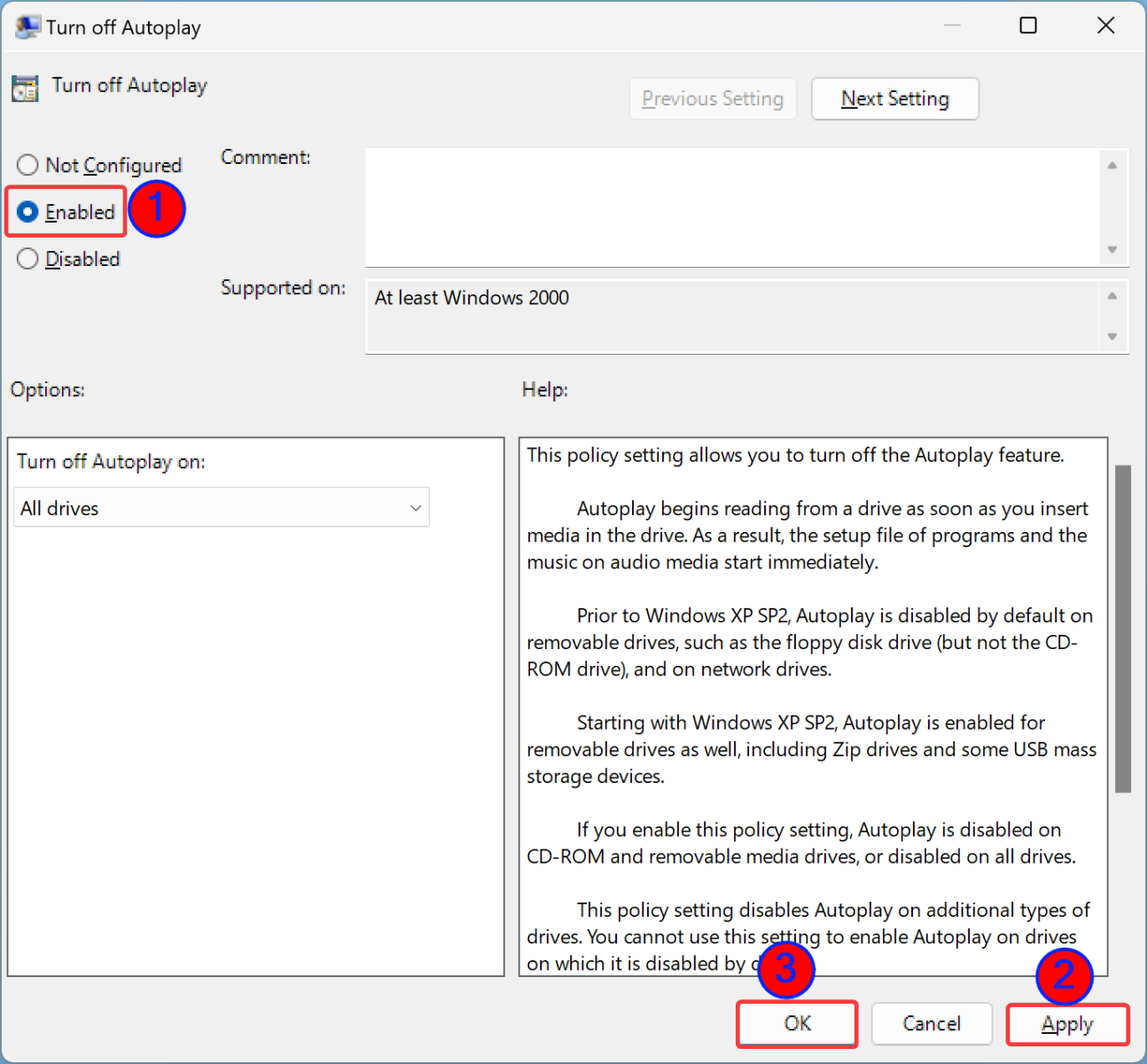 Cách tắt tính năng AutoRun hoặc AutoPlay trên Windows 11 (7)