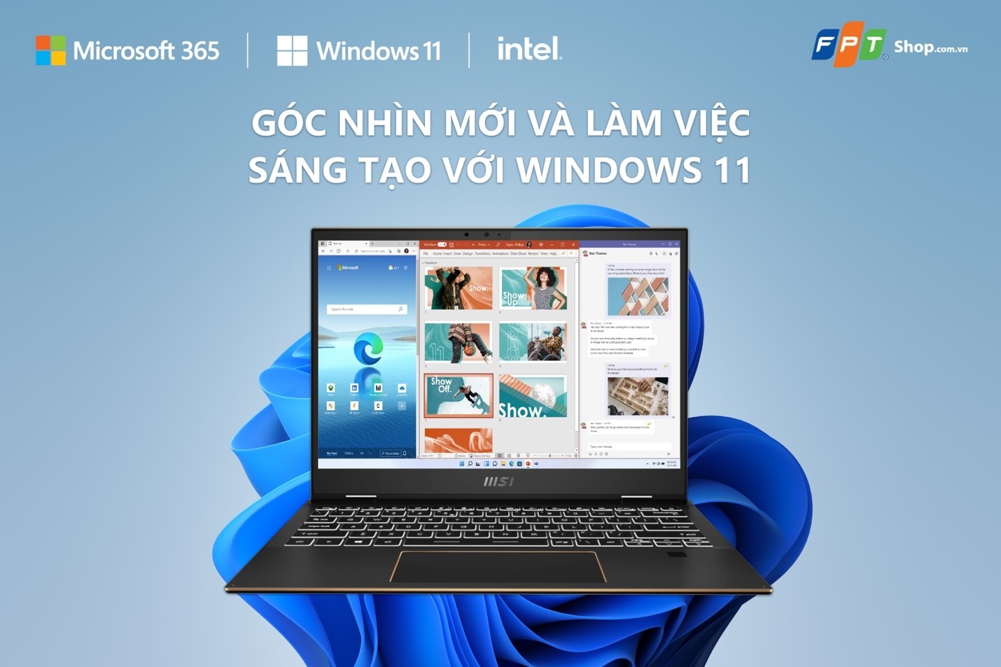 Sáng tạo cùng Windows 11 và Microsoft 365 Personal