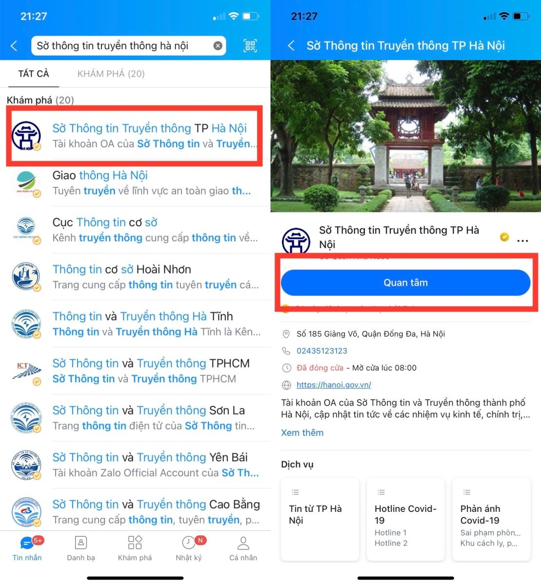 Cách khai báo F0 tại nhà bằng ứng dụng Zalo cực tiện lợi (2)