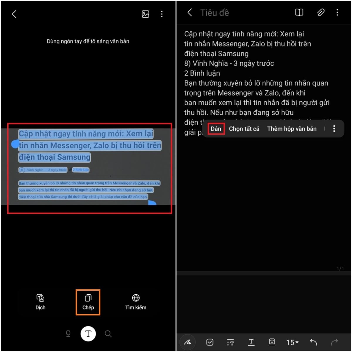 Đây là cách quét văn bản cực tiện lợi trên điện thoại Samsung (2)