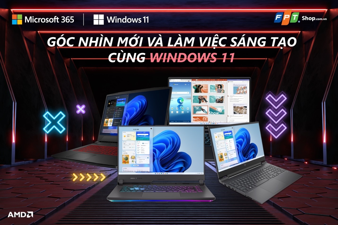 Sáng tạo cùng Windows 11, làm việc hiệu quả cùng Microsoft 365 Personal