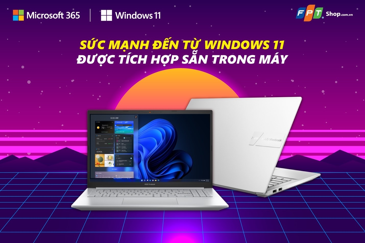 Sáng tạo cùng Windows 11, làm việc hiệu quả cùng Microsoft 365 Personal
