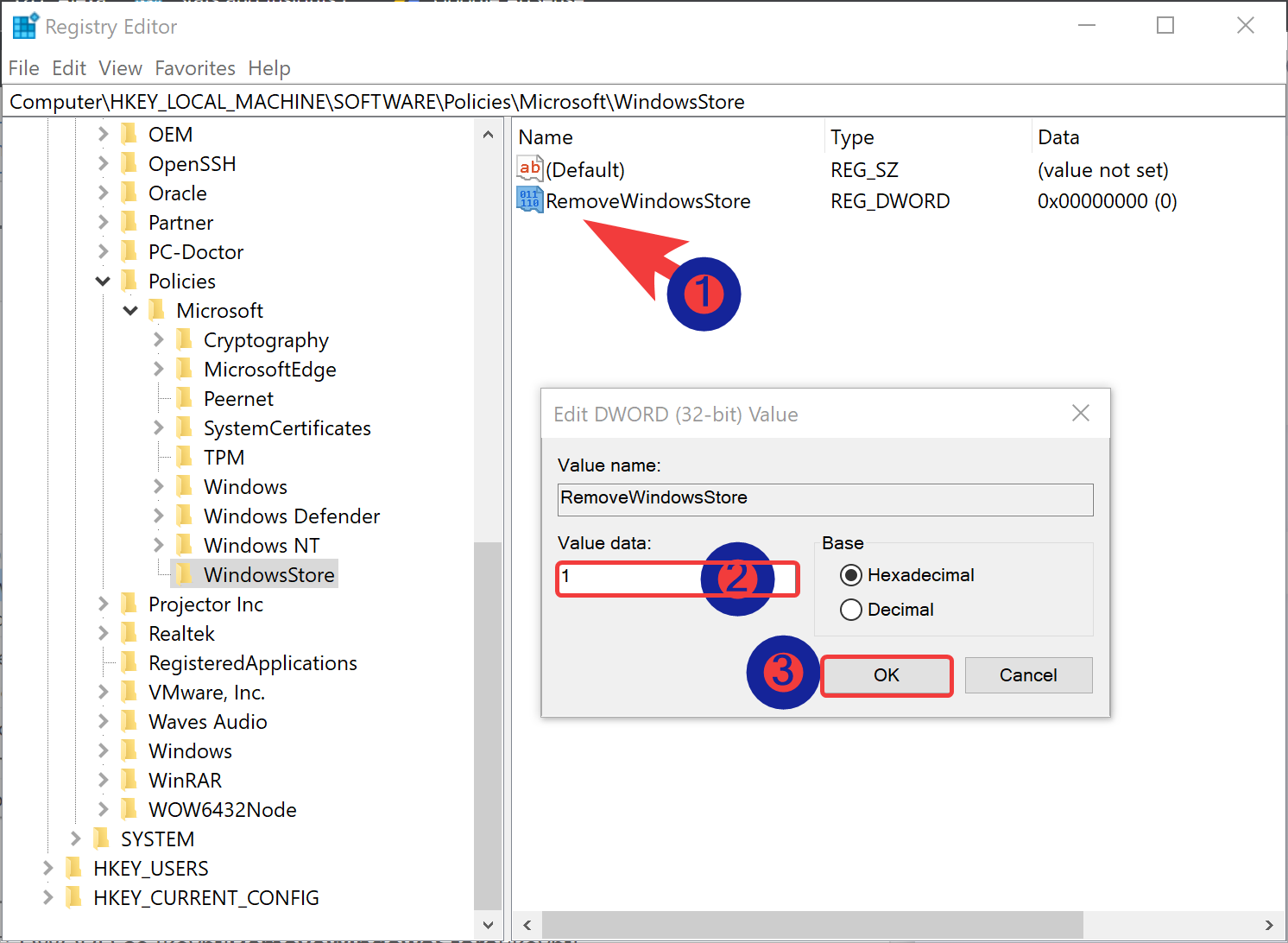 Mẹo để cho phép hoặc chặn quyền truy cập Microsoft Store trên Windows 11 (8)