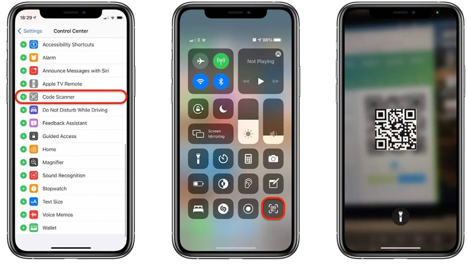 Tính năng Quét mã QR trên iPhone Tính năng Quét mã QR trên iPhone