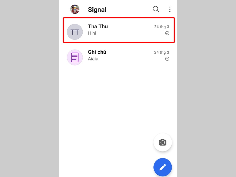 Nhấn vào Tài khoản bạn muốn