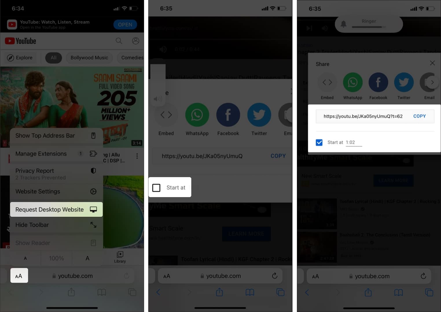 Mẹo chia sẻ video YouTube tại một thời điểm bất kỳ (3)